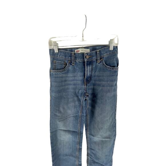 Levi's Medium Blue Denim 505 Regular Fit Straight Leg Jeans Youth Size 12 26x26 - Picture 3 of 9